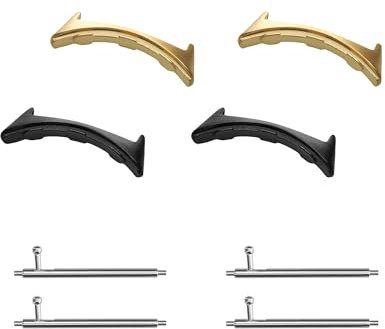 kwmobile 4x Metall Adapter mit 20mm Bandbreite kompatibel mit Google Pixel Watch 3 41mm / Pixel Watch 2 / Pixel Watch 1 Uhrenarmband - Smartwatch Armband Anschlussadapter Set aus Metall