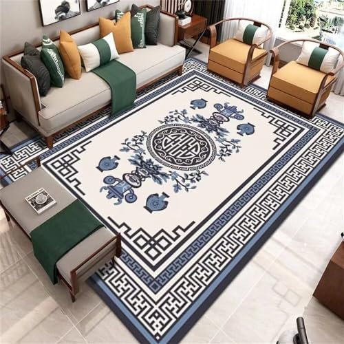 RUGMRZ Out Door Rug Modern Fashion Kids Room Decor Blue Carpet Rugs Area For Living Garden Large Waterproof180X250Cm