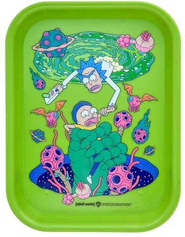 Rick and Morty - Vassoio da arrotolare, 19 x 25 cm. (Verde)