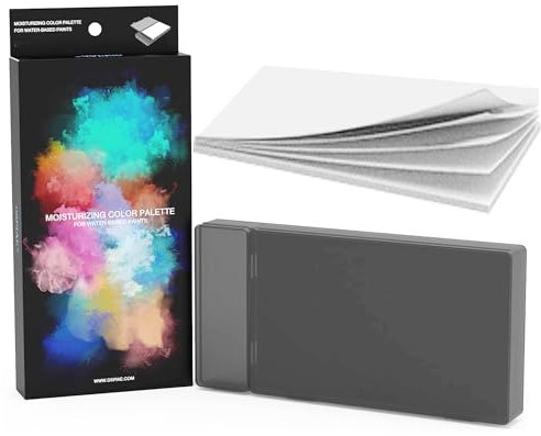 YUANHONGKEJI Palette humide pour peinture de miniatures, palette humide pour peinture acrylique, garde les peintures fraîches plus longtemps