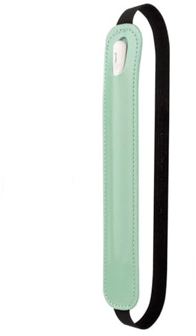 GBTUPOKW Elastic Stylus Pencil Holder Case Compatible with Tablet Pencil 1st & 2nd Gen - Full Protection PU Leather Sleeve with Elastic Band for Pad Pro 12.9 11 inch Air 4th and Other tablets - Green