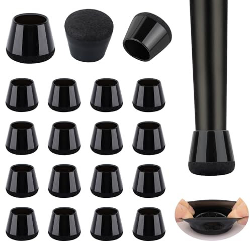 Lot de 32 protections de pieds de chaise en silicone pour sols en bois dur, protection de sol pour chaises, capuchons de pieds de chaise pour protéger les sols en bois contre les rayures, ne se