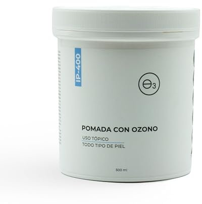 OZONO D'OR - Pommade Cicatrisante 100% naturelle BIO avec ozone | Creme Psoriasis | Creme Cicatrisante pour Plaies Cutanées, Chirurgicales, Brûlures, Dermatite Atopique et anti-escarres (500 ml)
