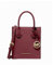 Michael Kors Mercer Umhängetasche aus genarbtem Leder, extra klein, Ochsenblut (Oxblood)