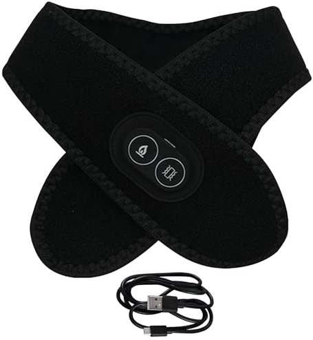 Heizkissen für Nacken, Elektrisches Nackenwärmer, Nackenmassage Wärme mit Vibration, 3 Temperaturstufen & 3 Geschwindigkeiten Elektrisch Nacke Wärmekissen, Verstellbarem Heizgürtel Wärmegürtel