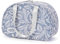 Kulturtasche Damen Gross, Kulturbeutel Groß Damen Kosmetiktasche Volle Größe Waschtasche Make up Tasche Organizer für Kinder and Frauen (Blaues Blatt)