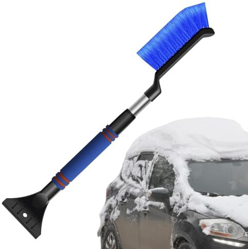 Pala da neve per auto Pala da neve per auto Antigelo Pala da neve invernale per auto portatile Spazzola da neve Raschietto per ghiaccio e pala Strumento di rimozione della neve per auto Pala da neve