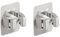 STOUUMOW 2 pcs Mop and Broom Holder self adhesive - Wall-Mounted Mop, broom holder wall mounted, Broom Grab Holder for Bathroom, Kitchen, Office, Closet, Garden
