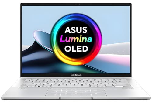 ASUS Zenbook 14 OLED UX3402VA 14 Laptop | Intel Core i9-13900H | 16GB RAM | 1TB SSD | Intel Iris Xe Graphics | Touchscreen OLED Display | Full HD Webcam | Windows 11 Home | Silver
