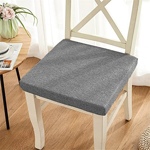 ANWEALTH Indoor Stuhlkissen Memory Foam-Sitzkissen für Sessel rutschfeste Stuhlpolster Sitzerhöhung bequemes Sitzpolster für den Innen und Außenbereich Auto Büro Sofa (40 x 40 x 3 cm dunkelgrau)