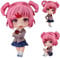 Keyhvao Natsuki Figur Natsuki Anime, Actionfigur, Beweglichkeit und austauschbare Gesichter, niedliches Modell, Statue, PVC-Material, Geschenke für Fans und Freunde, 10 cm