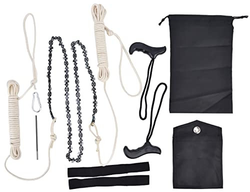 Vomeko Hand Rope Chainsaw High Reach Tree Limb Easily Branches Cut Logging 64 Sections 62 Teeth 48in