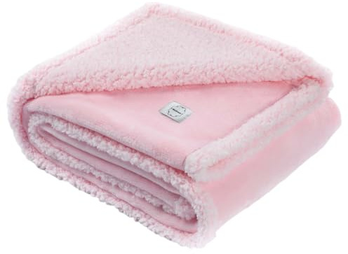 Maidewow Wasserdichte Hundedecke, wendbar, flauschig, Haustierbettbezug, rosa, Welpendecken, auslaufsicher, Sofa, Couch, waschbarer Bezug, Katze, Haustierdecke, warm, Rosa, Größe XS