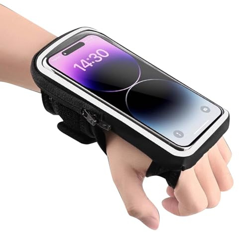 Brassard De Sports Téléphones Portables 2-en-1, 6,8'' Brassard Telephone Sport pour Poignet Et Avant-Bras, Jogging Cyclisme Porte Telephone Course a Pied, pour Jogging Fitness