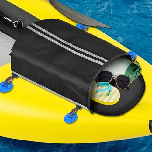 BOHEMIABY Wasserdichte Decktasche für Paddelbretter und Kajaks – Paddleboard-Aufbewahrungstasche mit Drehhaken, Oxford-Material und isoliertes Kühlfach für SUP, Surfbrett und Bootfahren Zubehör
