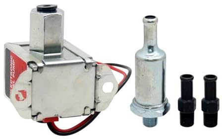 Bomba Gasolina para Carburador para Ford 40104 40105 40106 40107 12V con Etiqueta Roja Bomba Combustible para Baja Presión Bomba Combustible(40104-12V)