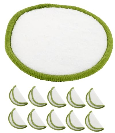 WOONEKY 20 Stück Bambus Abschminkpads Waschbare Wiederverwendbare Make Up Entferner Pads aus Baumwolle Sanfte Gesichtsreinigung für Hautpflege und Hautfreundlich