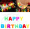 Happy Birthday Lights Lichterkette mit 13 LEDs, batteriebetrieben, für den Innenbereich, Weihnachten, Geburtstag, Party, mehrfarbig