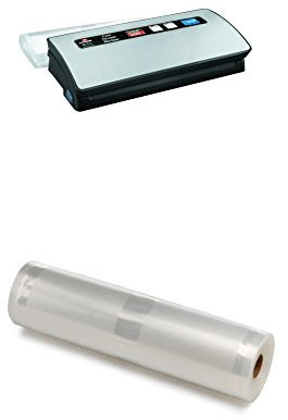Lacor Luxe 69151 - Maquina vacío, 120 W, gris + Lacor 69058 - Bobinas tubo vacío, 105 micras, 28 x 10 cm