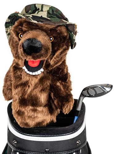 Daphne's Headcovers Military Bear Driver Headcover | Premium Golf Club Covers | Funny Men's & Women's Gear