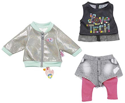 BABY Born 827154 City Outfit 43cm, rosa, grau