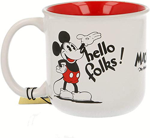 ALMACENESADAN 9960; taza cerámica Mickey ; taza desayuno; capacidad 400 ml;