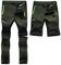 SANMIO Herren Wanderhose Zip Off Atmungsaktiv Arbeit Hosen Softshellhose Outdoor Sommer Funktionshose Trekkinghose Entfernbar Schnell Trockend (mit Gürtel) Grün, M