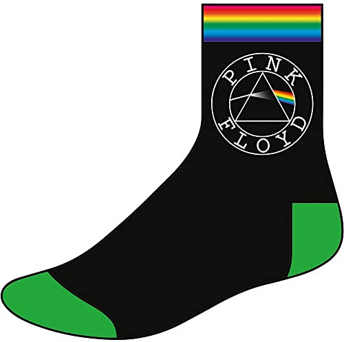 Pink Floyd Socken Dark Side of the Moon Circle Band Logo Nue offiziell Unisex One Size
