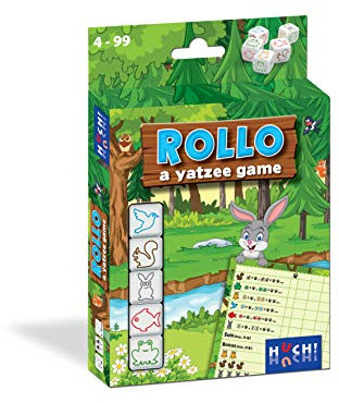 HUCH! 881823 Rollo Yatzee Würfelspiel, Familienspiel