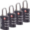 OW-Travel Candado maleta TSA Anti robo. Candado ABS numerico 3 Digitos. Candado Combinacion Taquilla. Candados para mochilas y maletas. Candado Taquilla Gimnasio. Candado seguridad equipaje Negro 4