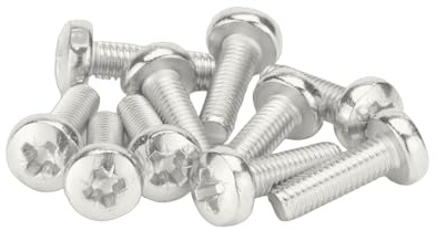 M4 (4mm x 20mm) Pozi Pan Head Machine Screws - A2 Grade Stainless Steel (Pack of 20)