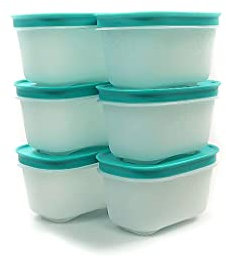 Tupperware Gefrier Behälter 170 ml weiß Minze (6) EIS-Kristall Dose Eiskristall Gefrier-Behälter