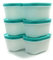 Tupperware Gefrier Behälter 170 ml weiß Minze (6) EIS-Kristall Dose Eiskristall Gefrier-Behälter