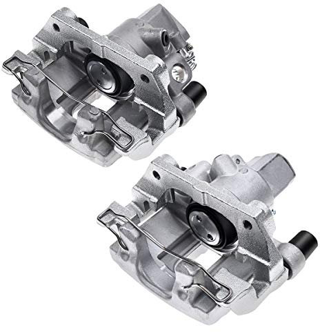Frankberg 2x Brake Caliper Disc Brake Rear Left Right with Bracket (hole spacing 144mm) Compatible with Focus II Focus III Ku.g.a II 3 BK Tourneo Connect Replace# 1761756