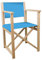 Promo Trade Regie Stuhl, Holz (Hellblau)