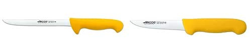 Arcos Serie 2900, Cuchillo Fileteador Flexible, Hoja De Acero Inoxidable Nitrum De 200 Mm + Serie 2900, Cuchillo Deshuesador, Hoja De Acero Inoxidable Nitrum De 130 Mm