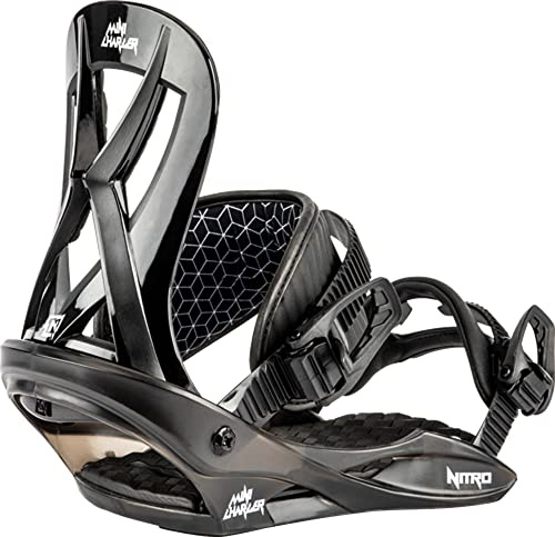 Nitro Mini Charger (Cardb.Box) Fixations de Snowboard, Enfants, Black, S
