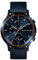 Lilienthal Berlin Chronograph Blue Orange IV in dunkelblau – Herrenuhr am blauen Lederarmband – aus Chirurgenstahl mit einem Quarzuhrwerk & saphirgehärtetem Mineralglas – 42,5 mm