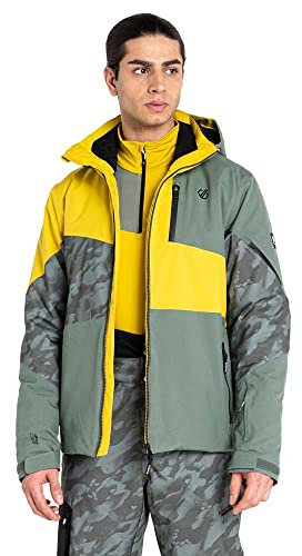 DARE2B Herren Skijacke Winterjacke Jacke Kapuze Supernova II Jacket, Farbe:Mehrfarbig, Artikel:-RSB dckgrn/dckgr, Größe:2XL