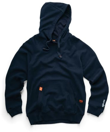 Scruffs Mens Eco Worker Hoodie, Navy, XXL UK