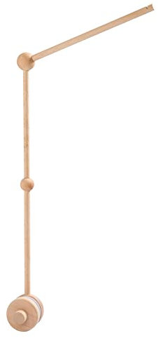 Youuys Supporto Giostrina Lettino in Legno, Regolabile in Altezza Mobile per Culle, Supporto Mobile per Bambini a Braccio per Carillon Campanelli da Letto
