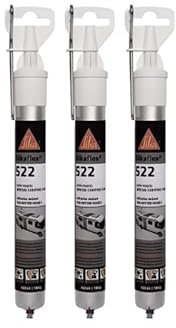 SIKA Lot de 3 colles Mastic Sikaflex 522 Caravan - Blanc - 100ml