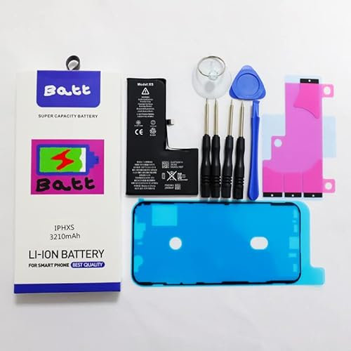 Batt® High Capacity Battery Kit for iPhones Includes All Stickers & MAGNETIC Tools (iPhone XS)