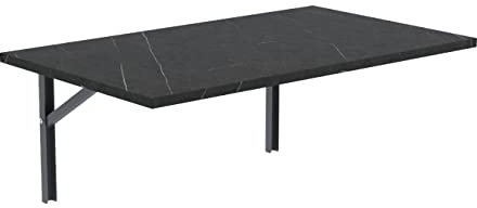 AKKE Wandklapptisch für Küche Zimmer Wohnzimmer Kinderzimmer 100 cm x 60 cm, Wandtisch klappbar, Klappbarer Wandtisch Küchentisch Kindertisch, Klapptisch Klappschreibtisch Küche Trockener Stein