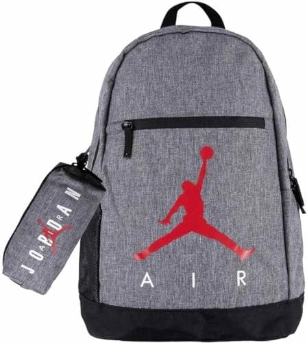 Jordan Zaino Jordan 9B0503 con astuccio Taglia Unica Grigio