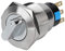 19mm Interruttore Girevole, 2 Posizione Interruttore Rotativo Commutatore Rotativo in Acciaio Inox, 6 Pin 3 Level Impermeabile Interruttore Di Selezione Rotondo per Elettrodomestici, Modifiche Auto