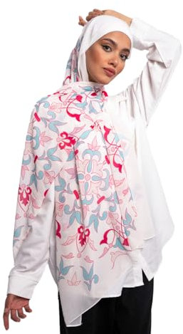 Life Accessoriz Cherry Blossom Women Scarf - 100% Chiffon Halstuch & Kopftuch für Damen