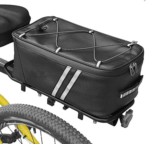 Sacoche Coffre Siège Arrière Bicyclette, Sac de Vélo Multifonction, Sacoche Porte Bagage Velo Arriere, pour Articles Stockage Cyclisme Plein Déplacements Quotidiens (8L)