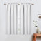 LinTimes Tende oscuranti, con riduzione del rumore, moderne, per piccole finestre, 66 x 114 cm, set da 2 pezzi, colore bianco