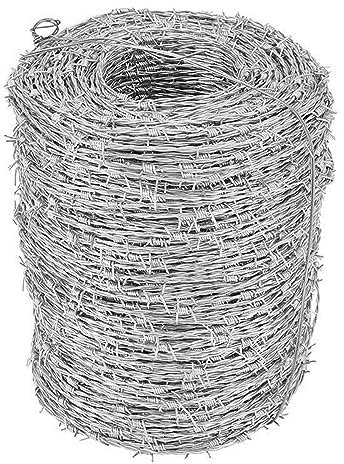 Filo Spinato Filo spinato Calibro 16 - 10m 50m 100m 150m 200m 250m 500m Rotolo di filo spinato per aziende agricole, deterrente per animali domestici, artigianato, recinzioni da giardino ( Color : 16